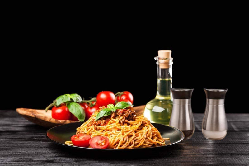 [Australia - AusPower] - Salt and Pepper Shakers, Stainless Steel and Glass Bottle, Set of 2 black-2 