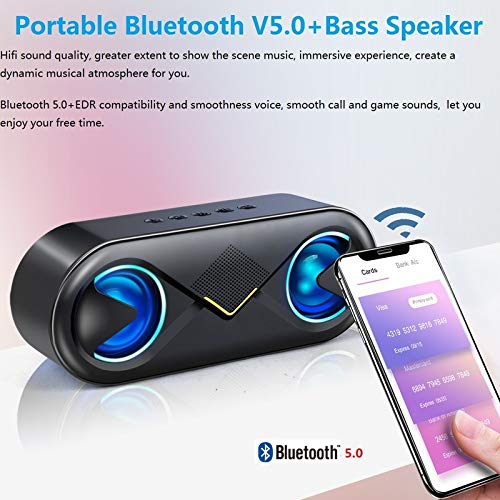 [Australia - AusPower] - iTalkes YIDAOYI 360° Portable Wireless Speaker10W HD Crystal Clear Stereo Sound Wireless Speaker with Rich Bass Built-in Mic 2000mAh Battery with12 Hours+ Playtime Handsfree for Home Office Travel 