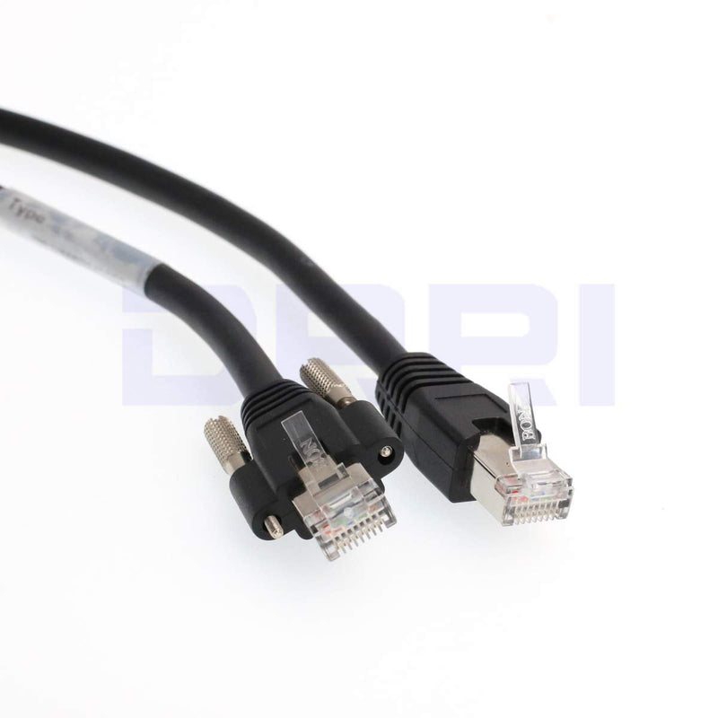 [Australia - AusPower] - DRRI GigE Cat 6 S/STP DrC with RJ-45 Horizontal Locking Screws Data Cable for Basler Cameras 