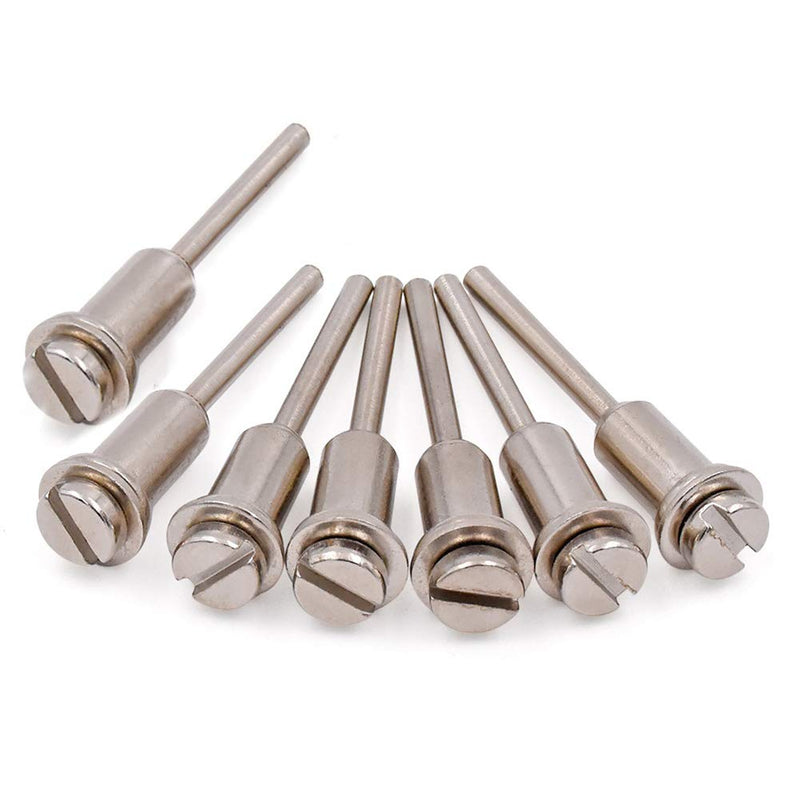 [Australia - AusPower] - Cut Off Wheel Screw Mandrel Shank Holder, 7 pcs 1/4 Screw Cut Off Wheel Screw Mandrel 1/4 Inch Shank Holder for Rotary Tools Cutting Wheel 1/4 Screw Mandrel 1/4 Inch Shank 