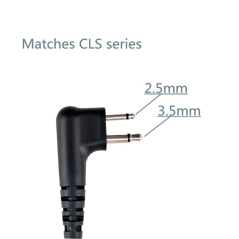 [Australia - AusPower] - KEYBLU G Shape CP185 CLS1410 Earpiece Headset PTT Mic Compatible for Motorola Two Way Radio RDU2020 CP200D 