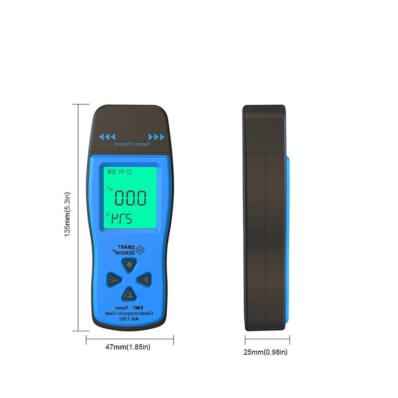 [Australia - AusPower] - EMF Meter, Household Radiation Detector, Smart Sensor Digital LCD, EMF Detector Dosimeter Tester Counter 