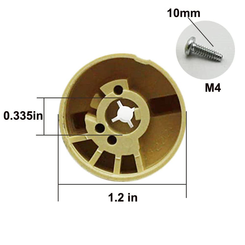[Australia - AusPower] - 2 PCS P6071267 1751-012 Gas Valve Beige Knob Pilot Dial Replacement for 700 Series Gas Valves 2 