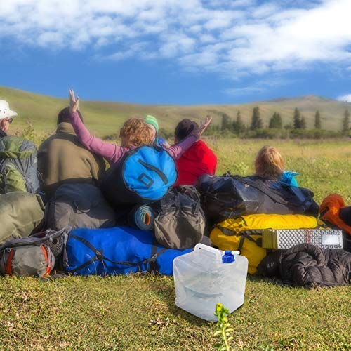 [Australia - AusPower] - Foldable Cube Camping Water Container Collapsible Hiking Water Storage Bag Gallon Water Carrier, BPA-free, Portable Water Jug Tank Canteen for Hurricane Flood Emergency Reservoir (2.6gallon-1pack) 