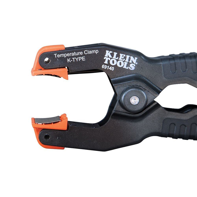 [Australia - AusPower] - Klein Tools 69140 K-Type Thermometer, Pipe Temperature Clamp for HVAC, Measures -4 to +212 Degrees Fahrenheit K-Type Temperature Pipe Clamp 