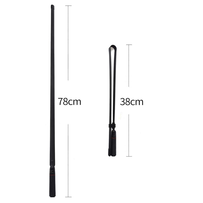 [Australia - AusPower] - TWAYRDIO Foldable Tactical CB Radio Antenna 27MHZ BNC 31.5inch CB Antenna TC-CB80F Compatible for Midland Cobra Uniden Handheld/Portable CB Ham Radio 