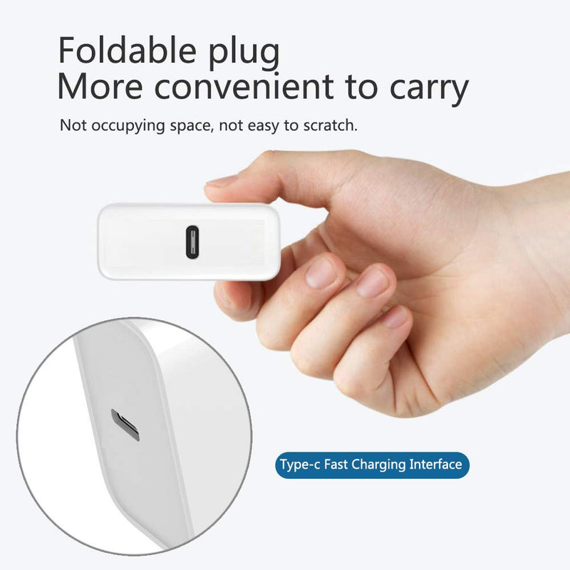[Australia - AusPower] - USB C Charger,20W 9V/ 2A 5V/3A Type-c Power Adapter,Compact USB C PD 3.0 Wall Charger,Compatible with Smartphones，Tables and More USB C Port 