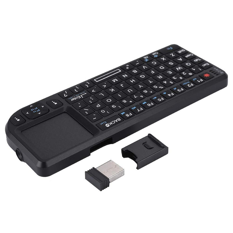 [Australia - AusPower] - 2.4GHz Wireless Touchpad Keyboard, Super Thin&Lightweight Rechargeable Ultra Mini Thin USB Backlit Keyboard, Plug and Play Fits for HTPC, for PS3/4 