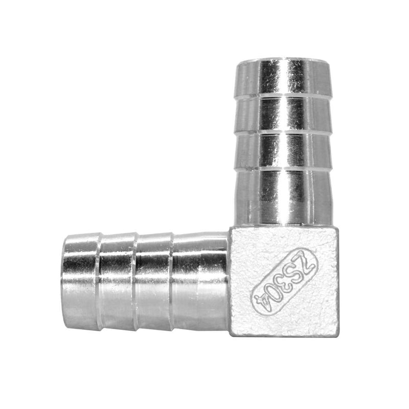 [Australia - AusPower] - Beduan 3/4" Hose Barb Elbow Stainless Steel 90 Degree L Right Angle Barbed Fitting 