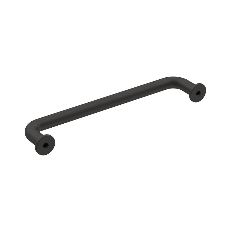 [Australia - AusPower] - Amerock | Cabinet Pull | Matte Black | 5-1/16 inch (128 mm) Center-to-Center | Factor | 1 Pack | Drawer Pull | Cabinet Handle | Cabinet Hardware 5-1/16 in. Center-to-Center 
