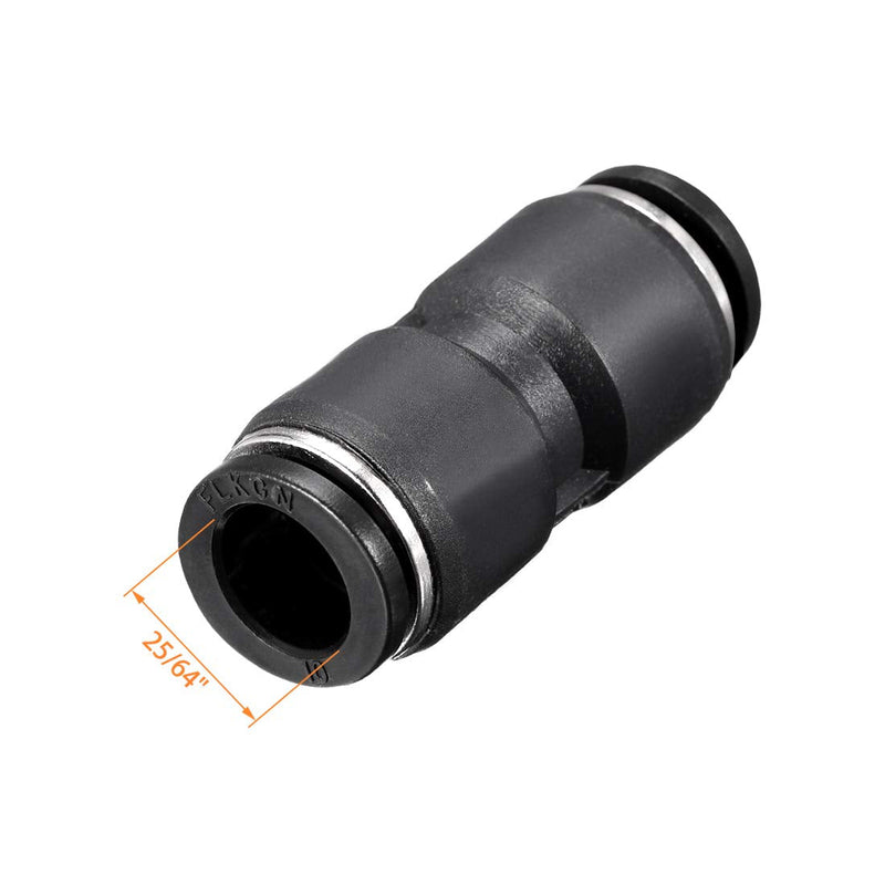 [Australia - AusPower] - uxcell Plastic Straight Union Push to Connect Tube Fitting 10mm OD Push Fit Lock 10pcs 