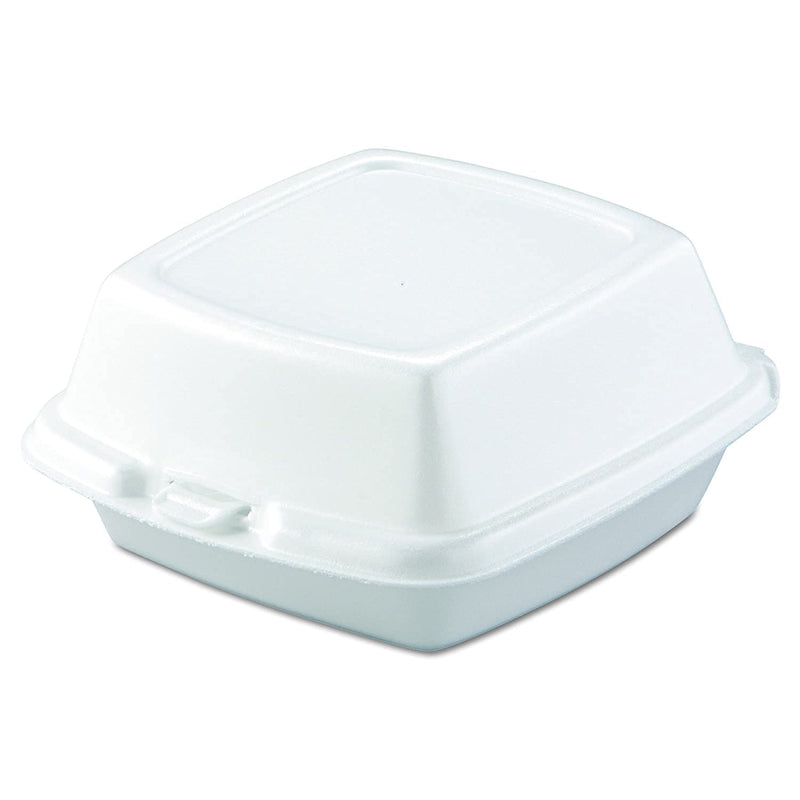 [Australia - AusPower] - Mr Miracle 6 Inch Foam Clamshell Container for Takeout / Carryout. Pack of 50. Model MM-60HT1-50PK/A 