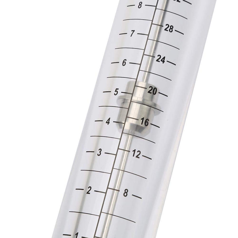 [Australia - AusPower] - Water Liquid Inline Flowmeter 1" PT Female Threaded, 5-50GPM Clear Acrylic Water Flowmeter with Stainless Steel Float for Pipeline Flow Measure 