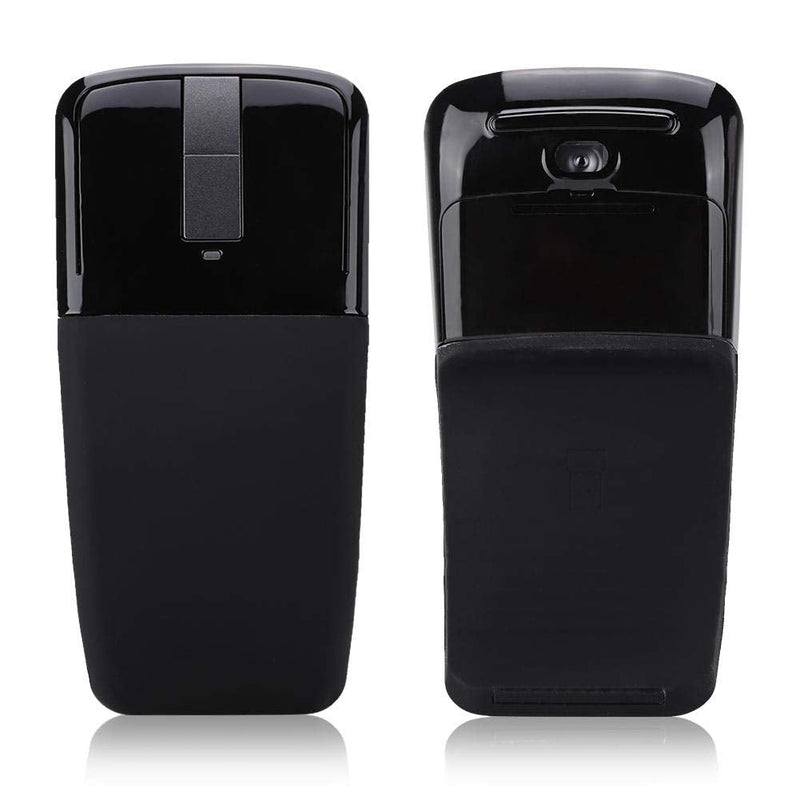 [Australia - AusPower] - Wireless Bluetooth Mouse 1600DPI Ergonomic Foldable Arc Optical Touch Mouse with USB Receiver Suitable for PC Laptop Notebook Mac 