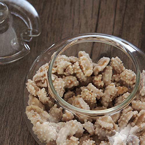 [Australia - AusPower] - 123Arts Clear Glass Sugar Bowl With Lid and Sugar Serving Spoon 