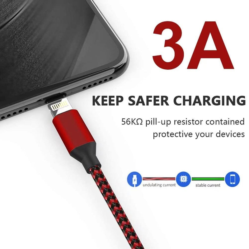 [Australia - AusPower] - JR TECHNIK Apple Lightning Cable iPhone Charger Cable Apple MFi Certified iPhone Charger Cable 13 12 11 Pro Xs MAX XR X iPad Charging Cable Cord Fast USB Charger 