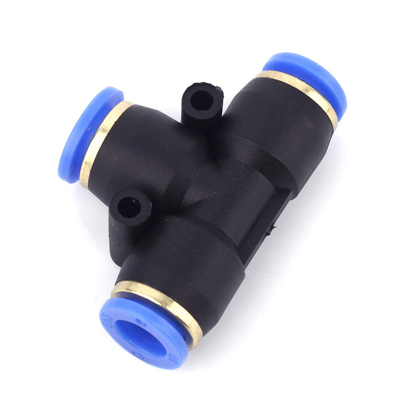 [Australia - AusPower] - SNS SPE-1/2 1/2" Tube OD Union Tee Type Plastic Push to Quick Connect Tube Fitting(10 PCS) 