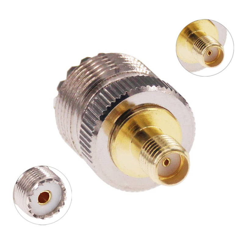 [Australia - AusPower] - RFaha 4pcs SMA to UHF Coax Connector SMA Male/Female to UHF SO239 PL259 M/F RF Coaxial Adapter Converter Kit(F108-4) 
