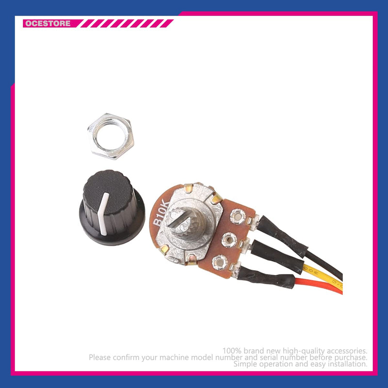 [Australia - AusPower] - OCESTORE DC Motor Speed Controller PWM PLC CCMHCN Variable Speed Regulator Governor Switch with Speed Control Knob 6V-90V 15A 