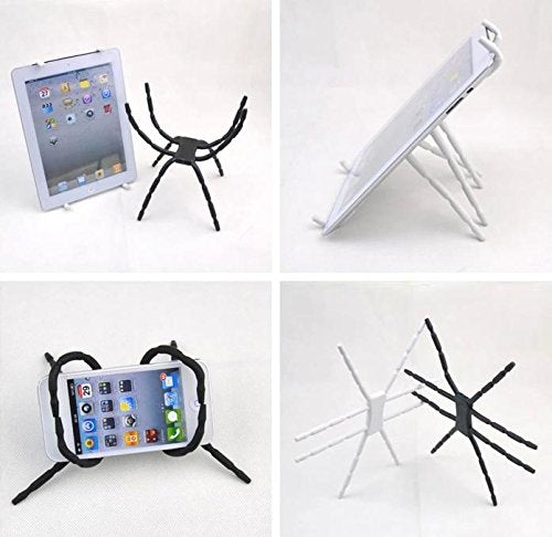 [Australia - AusPower] - LingsFire Universal Multi-function Spider Flexible Phone Car Holder hanging Mount and Stand for iPhone 4/4S/5/5S and samsung Andriod Phones in Car Bicycle Desk Plane (White) 