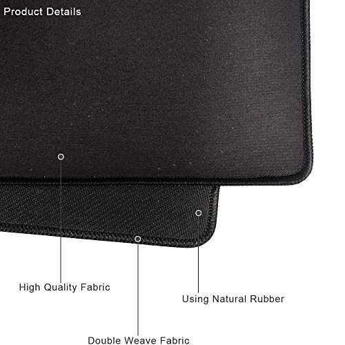 [Australia - AusPower] - Stitched Edges Large Gaming Mouse Pad,Extended Mousepad with Non-Slip Rubber Base for Laptop Desktop Computer Keyboard Mat - Rose Gold Mandala 