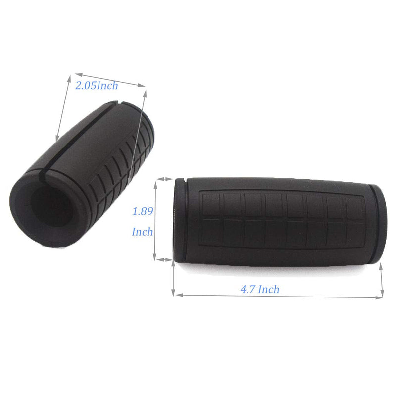 [Australia - AusPower] - yuhqc Dumbbell Grips, Thick Bar Grips, Barbell Grips Thick Bar Adapter Muscle Builder Weightlifting Grips Black 