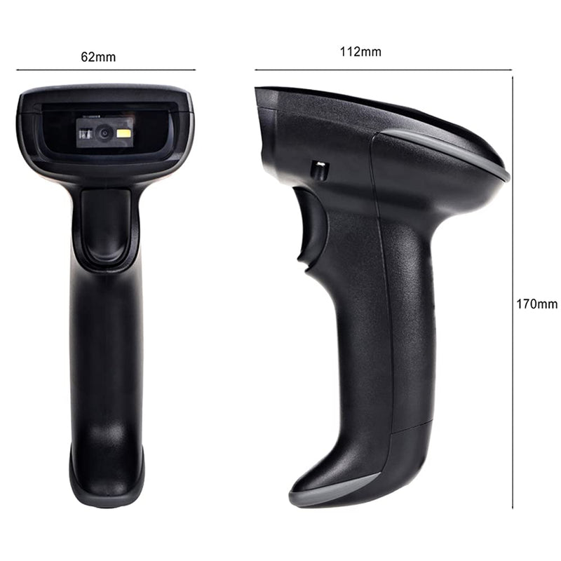 [Australia - AusPower] - 1D 2D Wired Bar Code Scanners Readers for Computers, UNIDEEPLY USB Cable Barcode Handheld, Scanning Label QR PDF417 UPC EAN Data Matrix Reader Gun Retails Precise Scan for Screen Payment Store, Black 