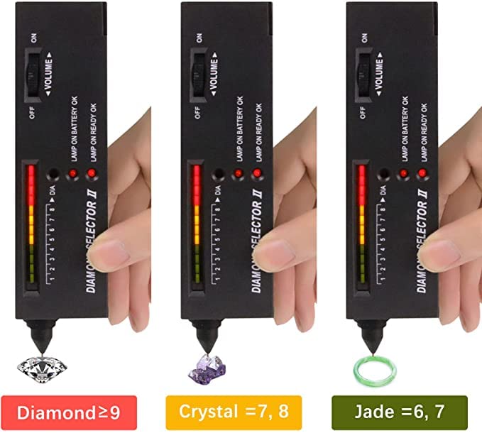 [Australia - AusPower] - Best Sellers Diamond Tester Pen+30X 60X Illuminated Jewelry Eye Loupe,Foldable Magnifying Jewelry Distinguish Tool,High Accuracy Professional Diamond Selector for Novice and Expert Diamond Tester+60X30X Loupe 