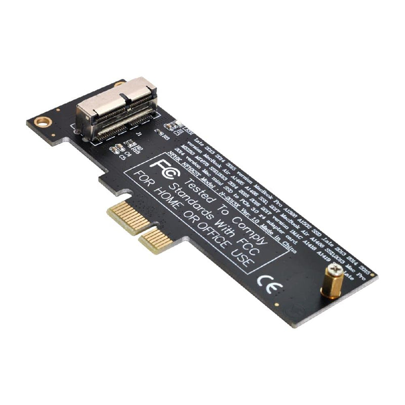 [Australia - AusPower] - Cablecc PCI Express PCI-E 1X to 12+16Pin 2013-2017 Mac Pro Air SSD Convert Card for A1493 A1502 A1465 A1466 Black PCI-E 1X 