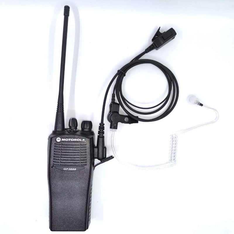 [Australia - AusPower] - Headset for Motorola Walkie Talkies with Mic 2 Pin Acoustic Tube Earpieces and PPT for CP200 GP2000 CLS1410 CLS1450 CLS1100 (2Packs) 