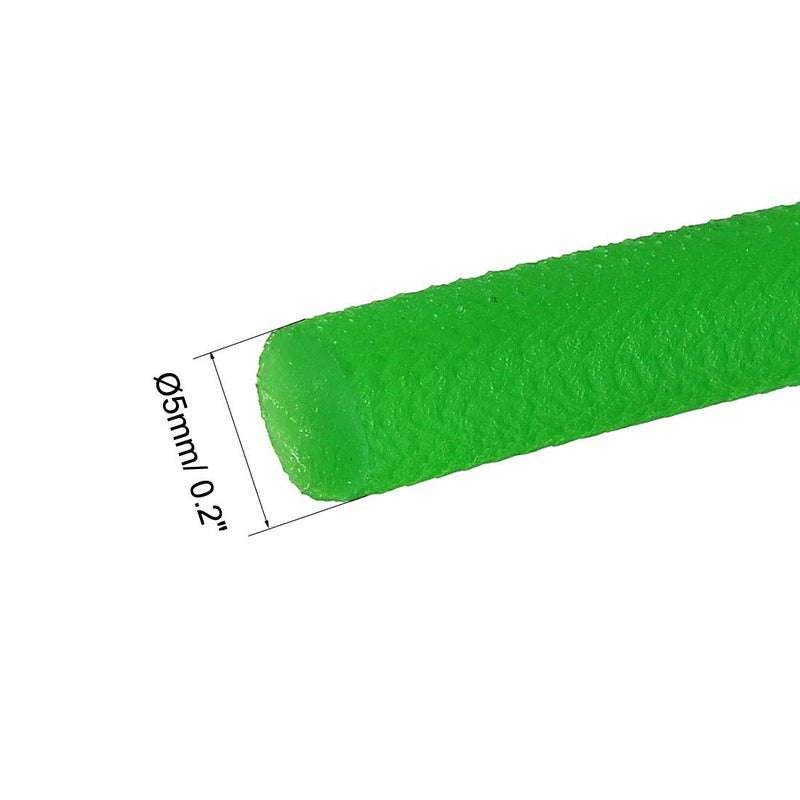 [Australia - AusPower] - uxcell 16ft 5mm PU Transmission Round Belt High-Performance Urethane Belting Green for Conveyor Bonding Machine Dryer 