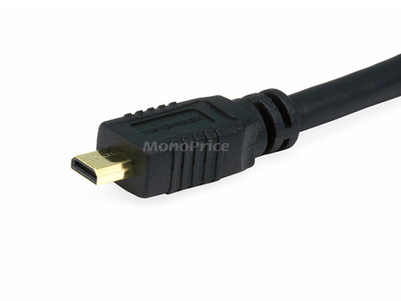 [Australia - AusPower] - Monoprice 15ft 34AWG Standard HDMI Cable With Ethernet - HDMI Micro to HDMI Connector 15 Feet 