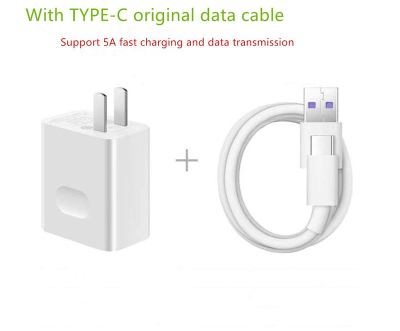 [Australia - AusPower] - Applicable to Huawei mobile phone Super Charge + Type-C Data Cable 5A high Current Charging Cable Support Huawei Ultra Fast Charging P10 / P10Plus/P20 / Mate20 / P30/HONORV10/ V20 etc. 