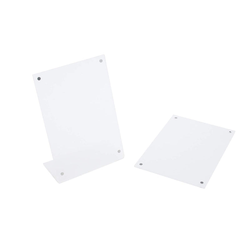 [Australia - AusPower] - MY MIRONEY Slant-Back Acrylic Sign Holder 3.54" x 5.04" Clear Vertical Picture Frames Ad Frame Acrylic Slanted Sign Holders Display Stand Pack of 5 3.54" x 5.04" 