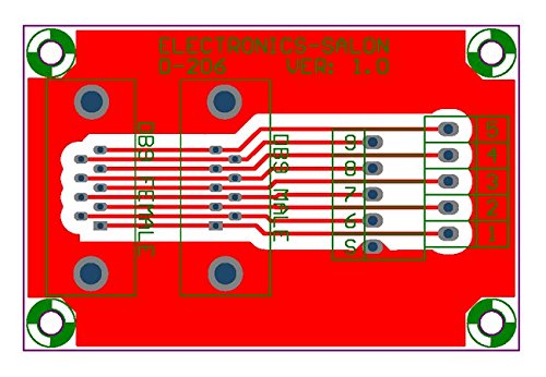 [Australia - AusPower] - Electronics-Salon D-SUB DB9 Male/Female Header Breakout Board, DSUB Terminal Block Connector. 