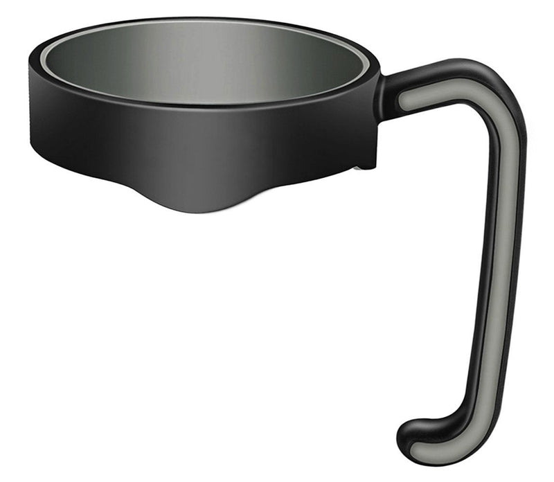 [Australia - AusPower] - Tumbler Handle for 20 oz Yeti Rambler Cooler Cup, Rtic Mug, Sic, Ozark Trail Grip and more (20 Oz, Black) 1 Count (Pack of 1) 