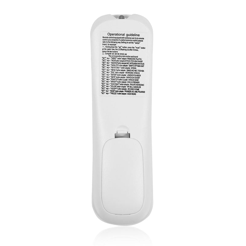 [Australia - AusPower] - Sanpyl Universal Projector Remote Control, Remote Controller Adapter for Projector, White 
