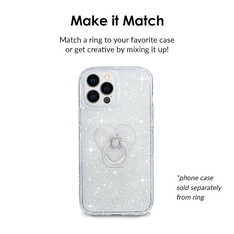 [Australia - AusPower] - Velvet Caviar Cell Phone Ring Holder - Finger Ring & Stand - Improves Phone Grip Compatible with iPhone, Galaxy, Most Smartphones (Stardust Glitter) Stardust Glitter 