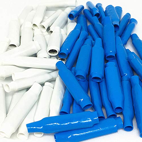 [Australia - AusPower] - Wire B Connector Filled Wet B Wire Gel Telephone Alarm Wire Crimp Beanies Splices for Low Voltage, Wet Blue + Dry White (300 PCS + 300P CS) (300 PCS + 300P CS) 