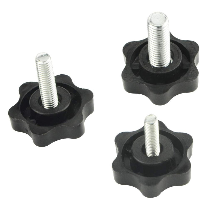 [Australia - AusPower] - WMYCONGCONG 30 PCS Male Thread Screw On Type Knurled Clamping Screw Nuts Knob Handle M5 M6 M8 (32#) 32# 