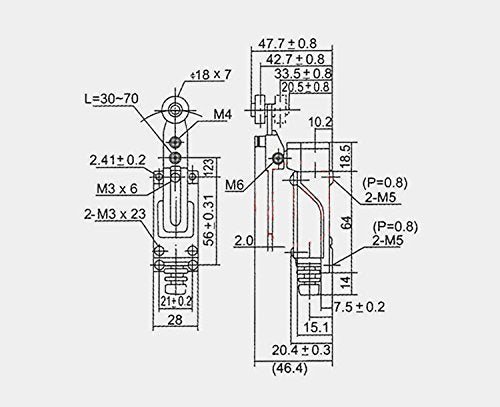 [Australia - AusPower] - HiLetgo 3pcs ME-8108 Momentary Limit Switch Roller Lever CNC Mill Laser Plasma 