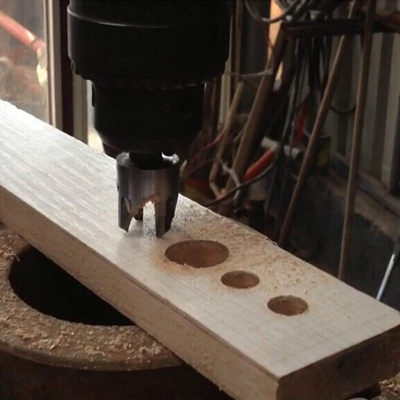 [Australia - AusPower] - Rocaris 8pcs Wood Plug Cutter Drill Bit Set Straight and Tapered Taper Cutting Tool Cork Drill Bit Knife 6mm 10mm 13mm 16mm 