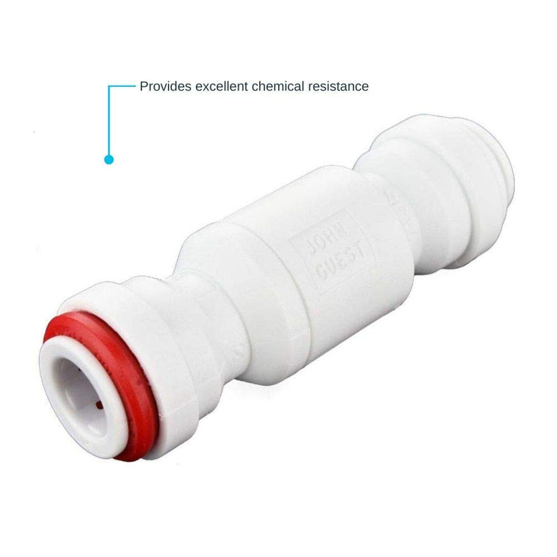 [Australia - AusPower] - John Guest Acetal Copolymer Tube Fitting, Imperial Single Check Valve, 3/8" Tube OD 3/8 Inch 