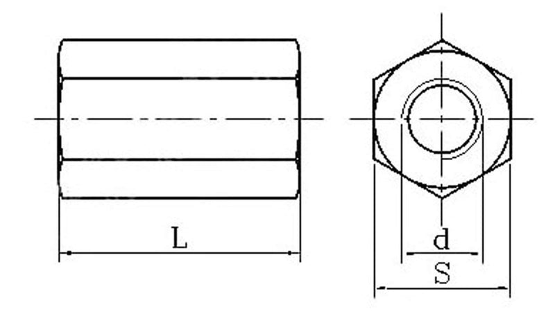 [Australia - AusPower] - 10pcs M5 x 0.8 x 15mm Stainless steel Long Coupling Hex Nut Connector 