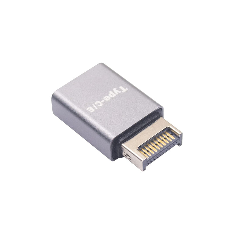 [Australia - AusPower] - Duttek USB C Front Panel Adapter, 10Gbps Type E to USB C Adapter Converter, High Speed 3.1 USB Type-E Male to USB3.1 Type-C Female Motherboard Internal Adapter for Computer. 