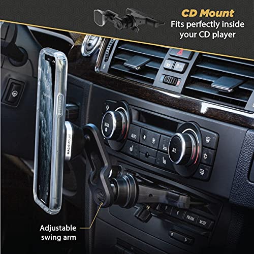 [Australia - AusPower] - Scosche MM2CDPDVSR-SP MagicMount Pro Universal 3-in-1 Phone Vent/Dash/CD/GPS Mount for Vehicles 3 in 1 Swing Arm 