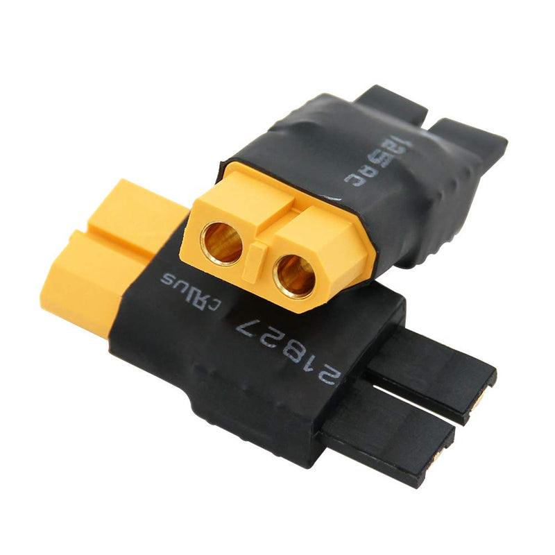 [Australia - AusPower] - 4pcs Compatible with TRX Male to XT60 / XT-60 Female Connector Adapter(BDHI-87) 