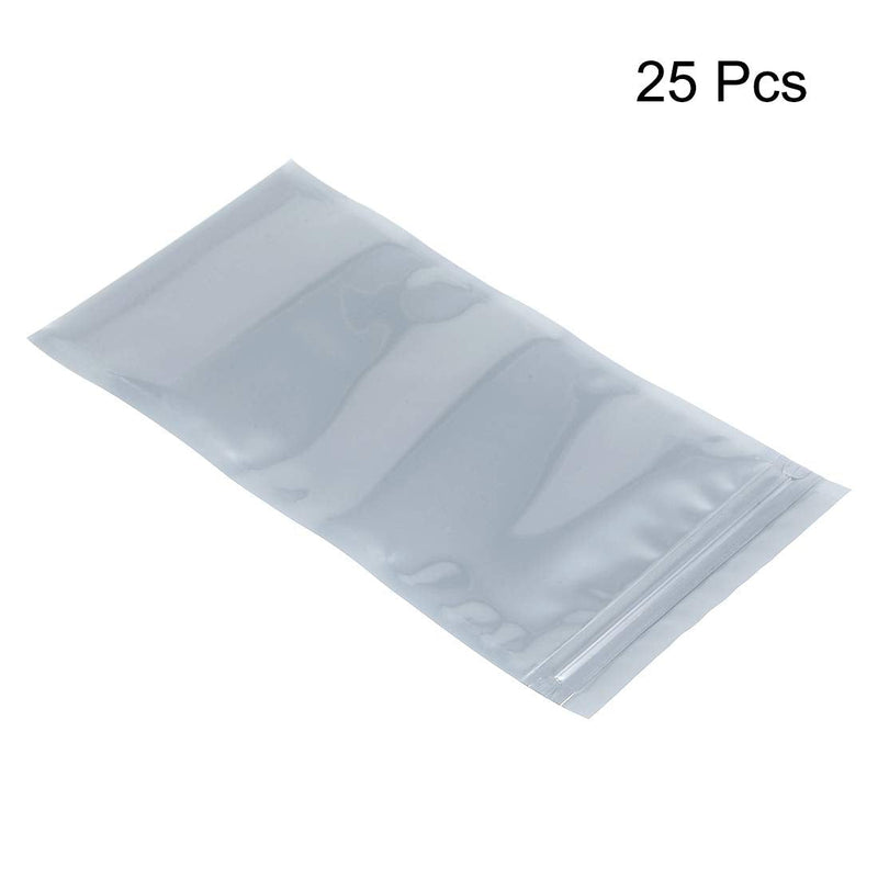 [Australia - AusPower] - uxcell Anti Static Resealable Shielding Bag, 100x200mm/4x8 inch, Protective Antistatic Bag, for Store HDD SSD RAM Laptop Hard Drives Memory Card, Electronic Devices, 25pcs 
