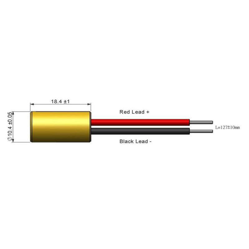 [Australia - AusPower] - Quarton Laser Module VLM-520-01 LPT (INDUSTRIAL USE DIRECT GREEN DOT LASER) 