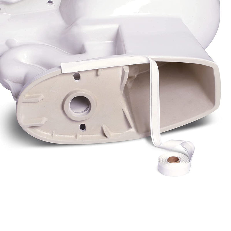 [Australia - AusPower] - EADOT Self Adhesive Tape for Toilet Caulk Tape Self Adhesive Caulk Strip Rubber Seal Strip for Toilet Bowl Install, Toilet Adhesive Tape, Wash Basin Adhesive Kitchen Sink Rubber Caulk Strip White 